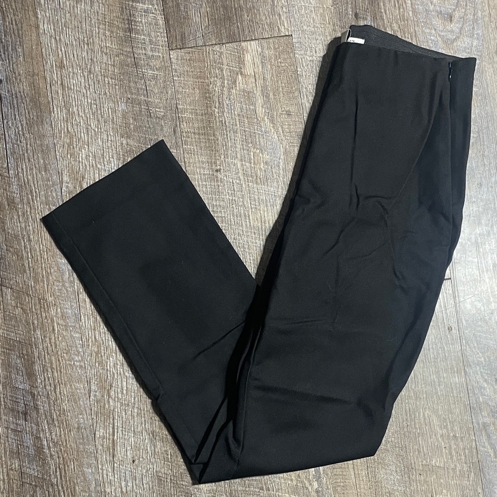 WHBM Cotton Blend Straight Leg Slim Dress Pants White House Black Market